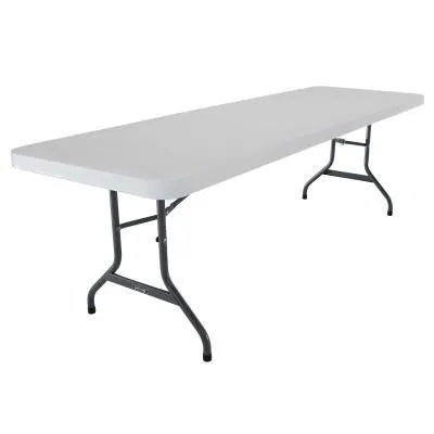 LIFETIME 8-FOOT FOLDING TABLE (COMMERCIAL) - WHITE GRANITE