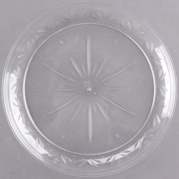 PLATES: CLEAR, PLASTIC 7"