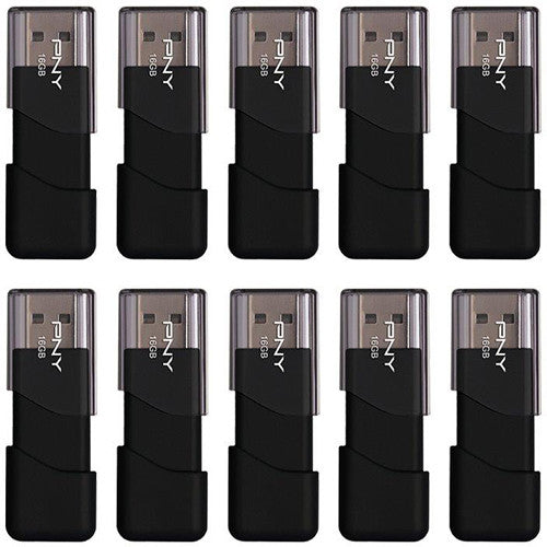 PNY 16GB Attaché 3 USB 2.0 Flash Drive (10-Pack)
