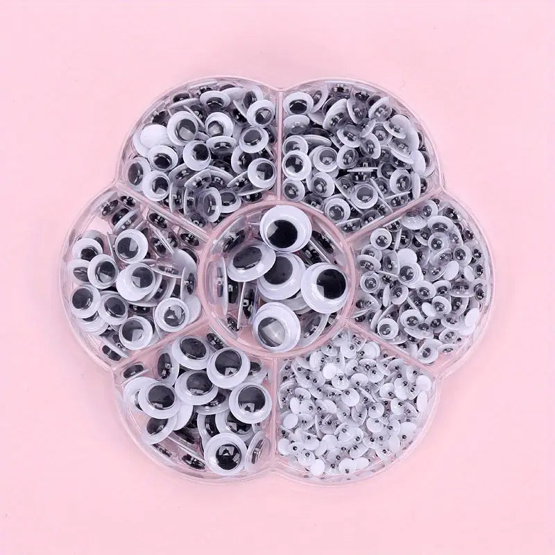 WIGGLE EYES: Peel'n Stick, Assortment, 500/pk