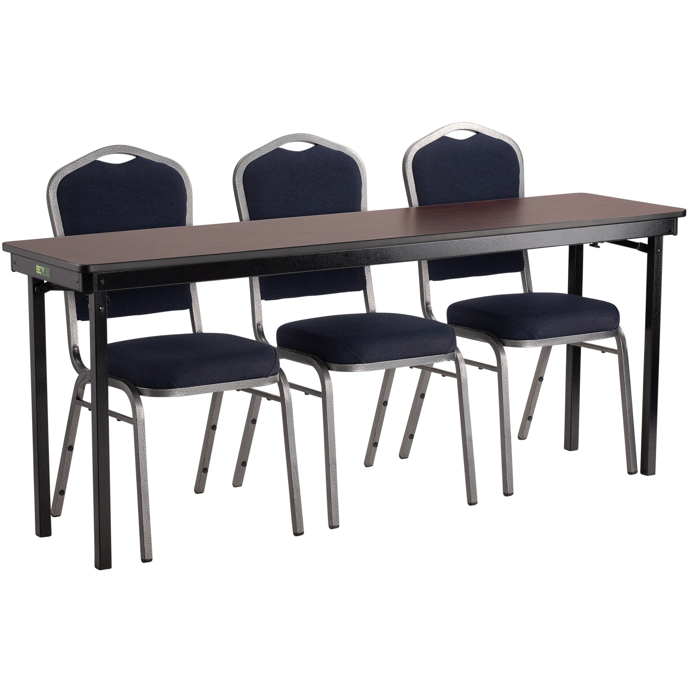 24" x 96" Max Seating Folding Table, MDF Core/ProtcectEdge Banding