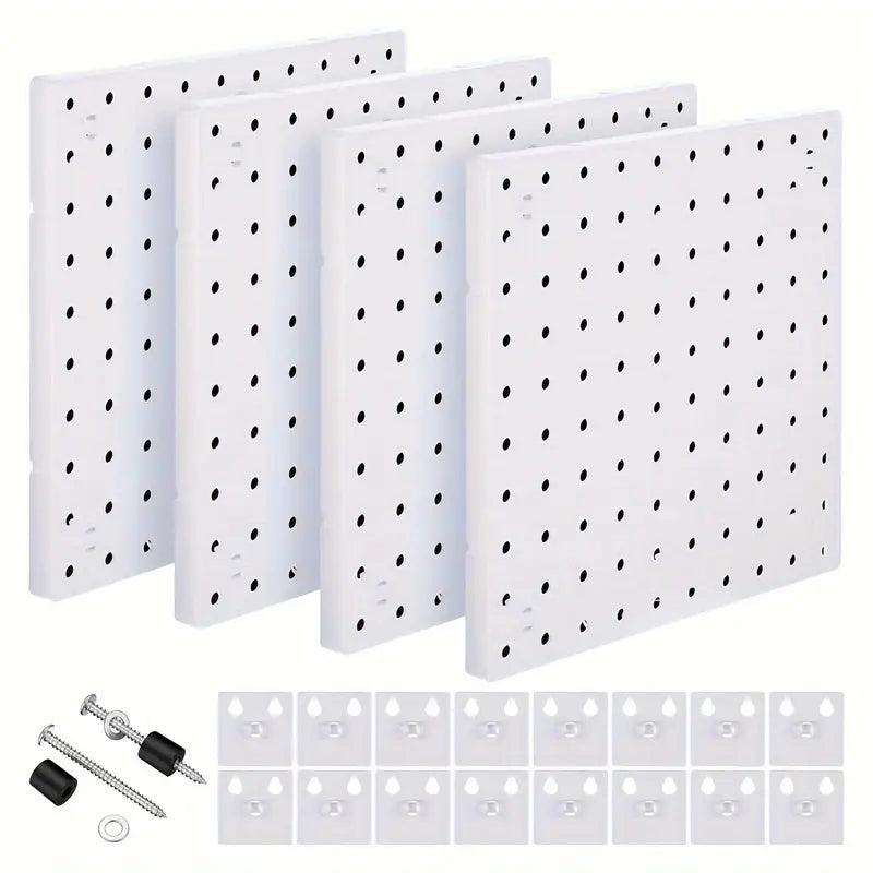 BOARDS: Small pegboard, Asst, pk of 4