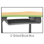 Two-Sided Book Box - Gray