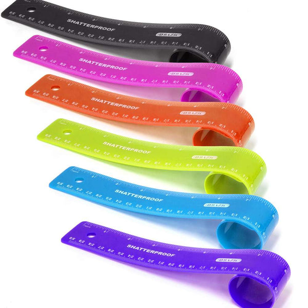 RULER: Flexible (can bend into a circle)