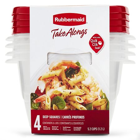 Rubbermaid TakeAlongs Deep Square, 5.2 cups