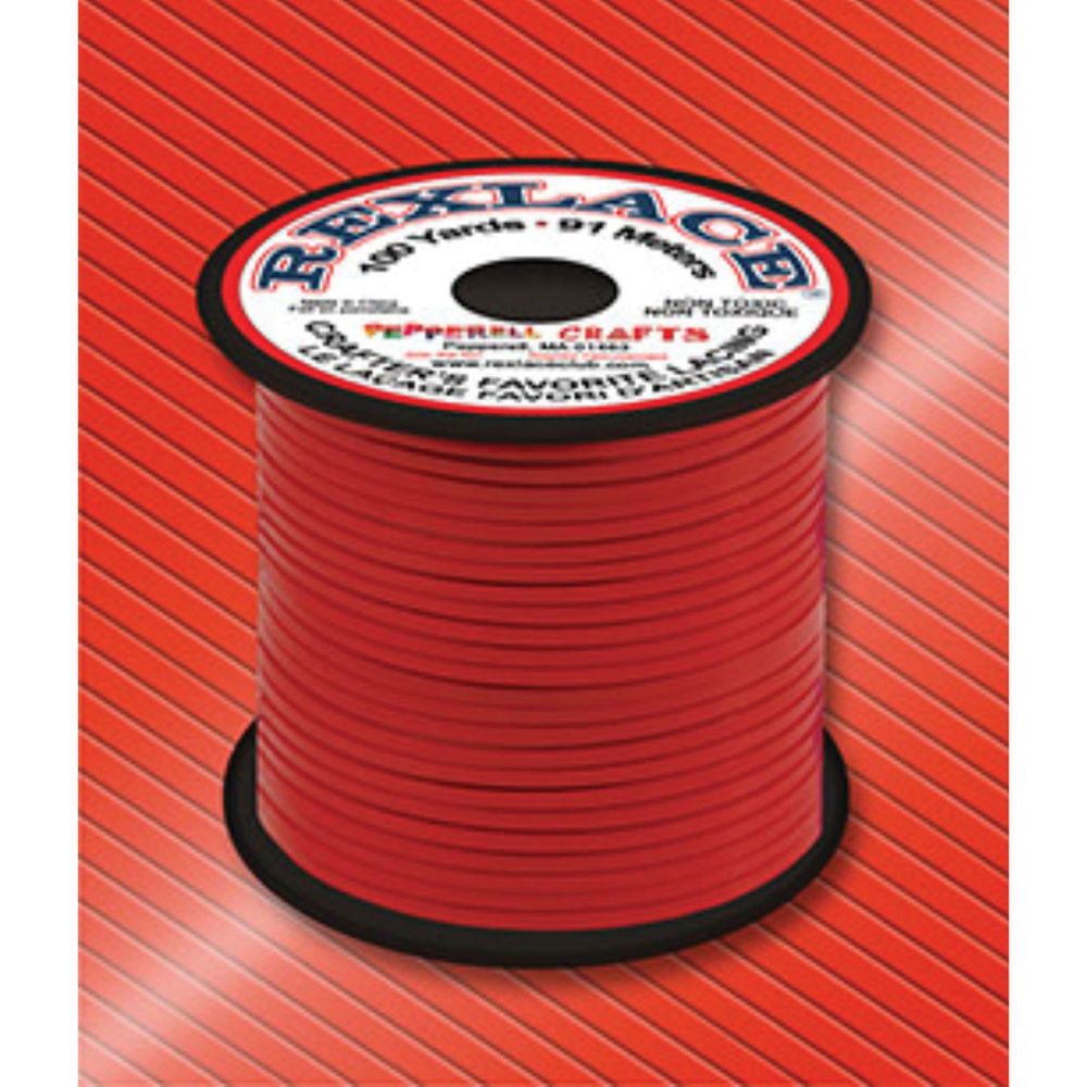 LACING: Lacing, Plastic, Red, 100yd/spool