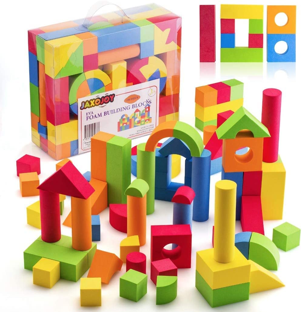 BLOCKS: building blocks, foam, 100+ pieces