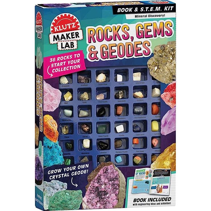 Rocks, Gems and Geodes: Maker Lab (Klutz STEM Kit)