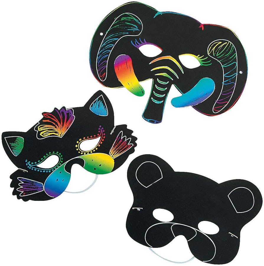 MASK: Animal masks activity pack, 24/pk