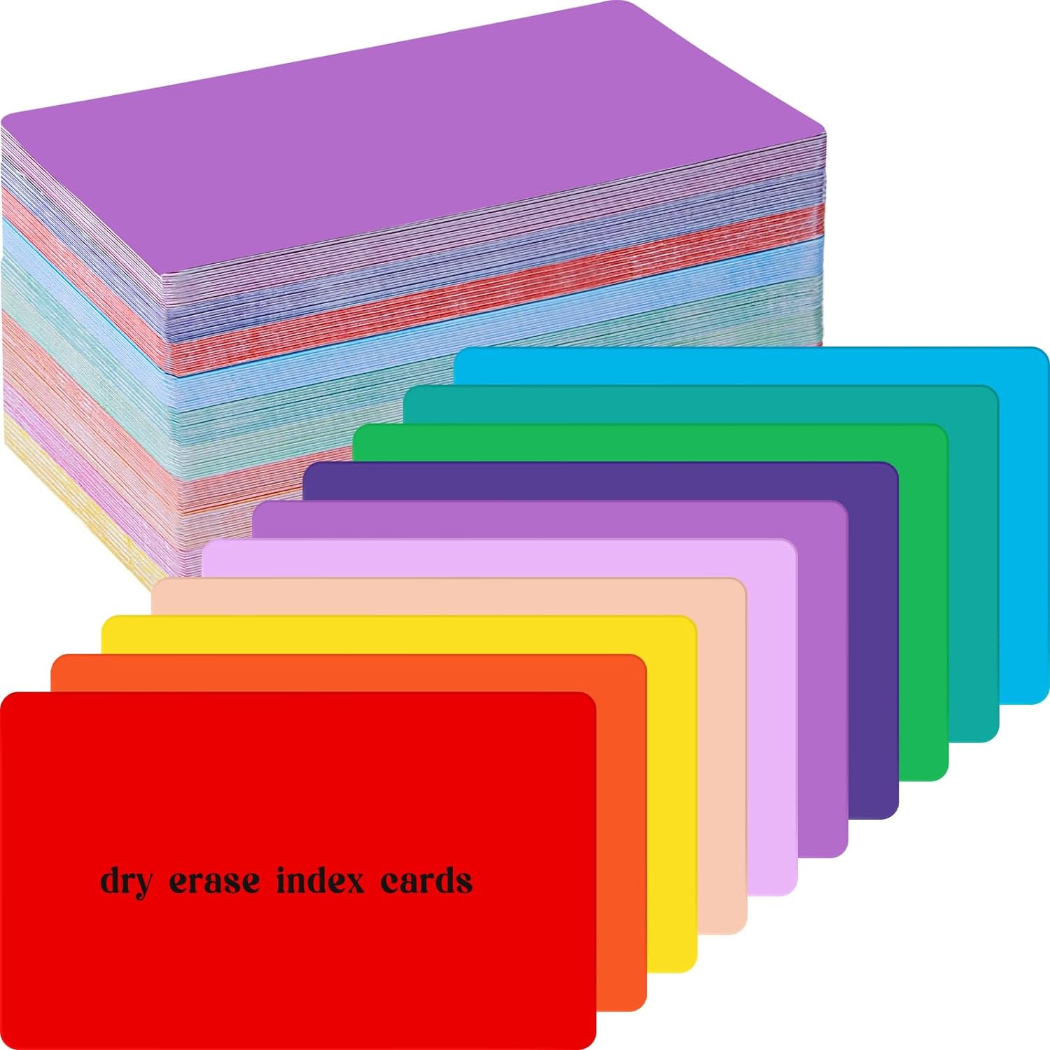 Dry Erase Index Card-200 Pcs- 3 x 5 Inch