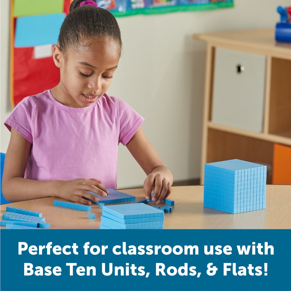 BASE TEN CUBE-10X10X10-PLASTIC