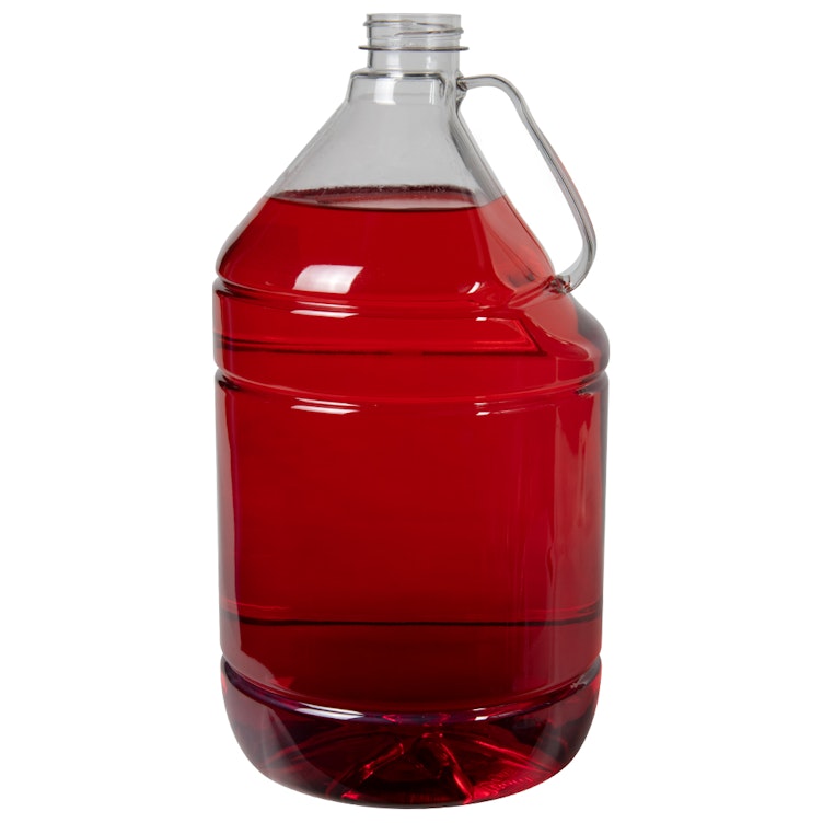 BOTTLE: 1/2 gallon, round, w/handle, Plastic
