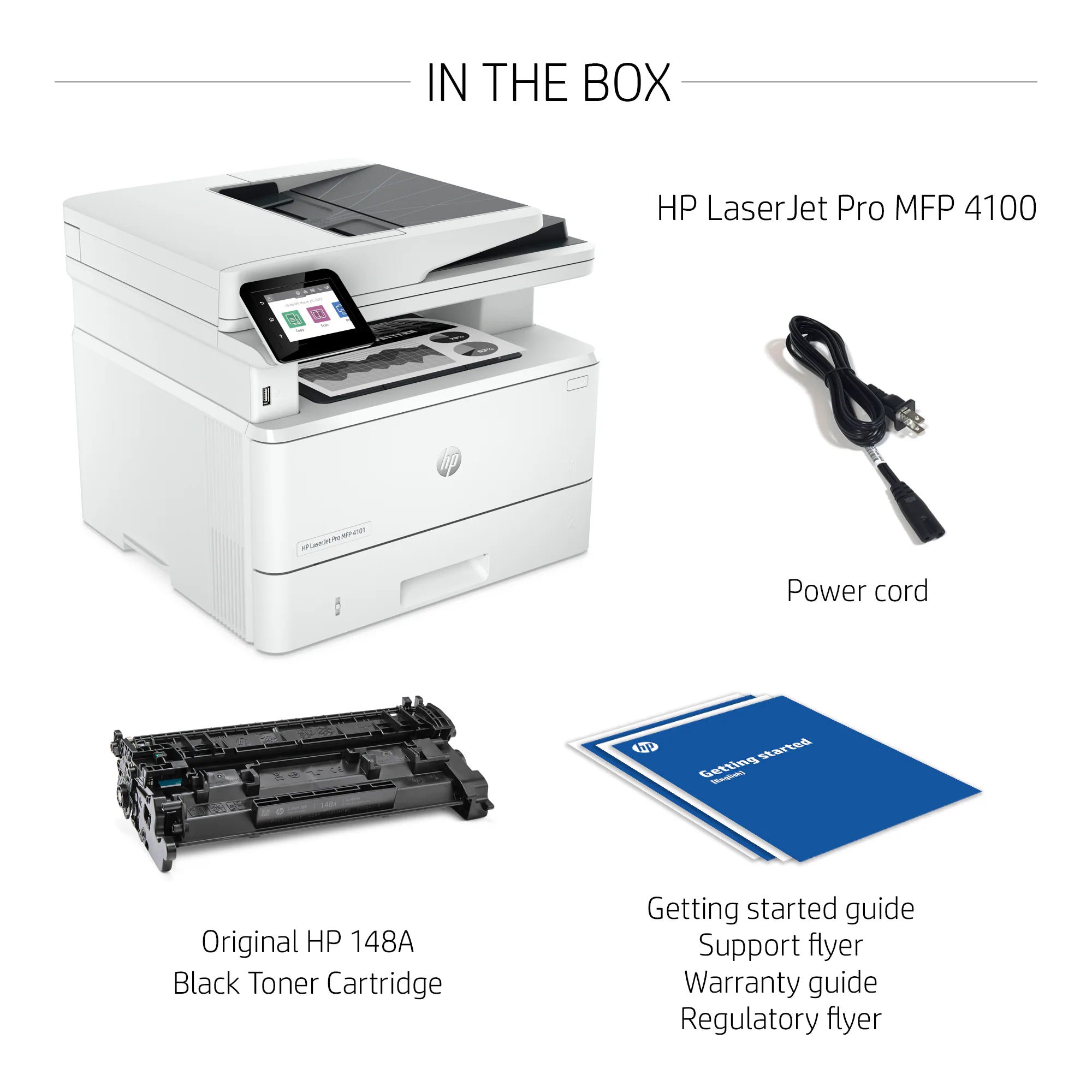 HP LaserJet Pro MFP 4101fdw Wireless Printer