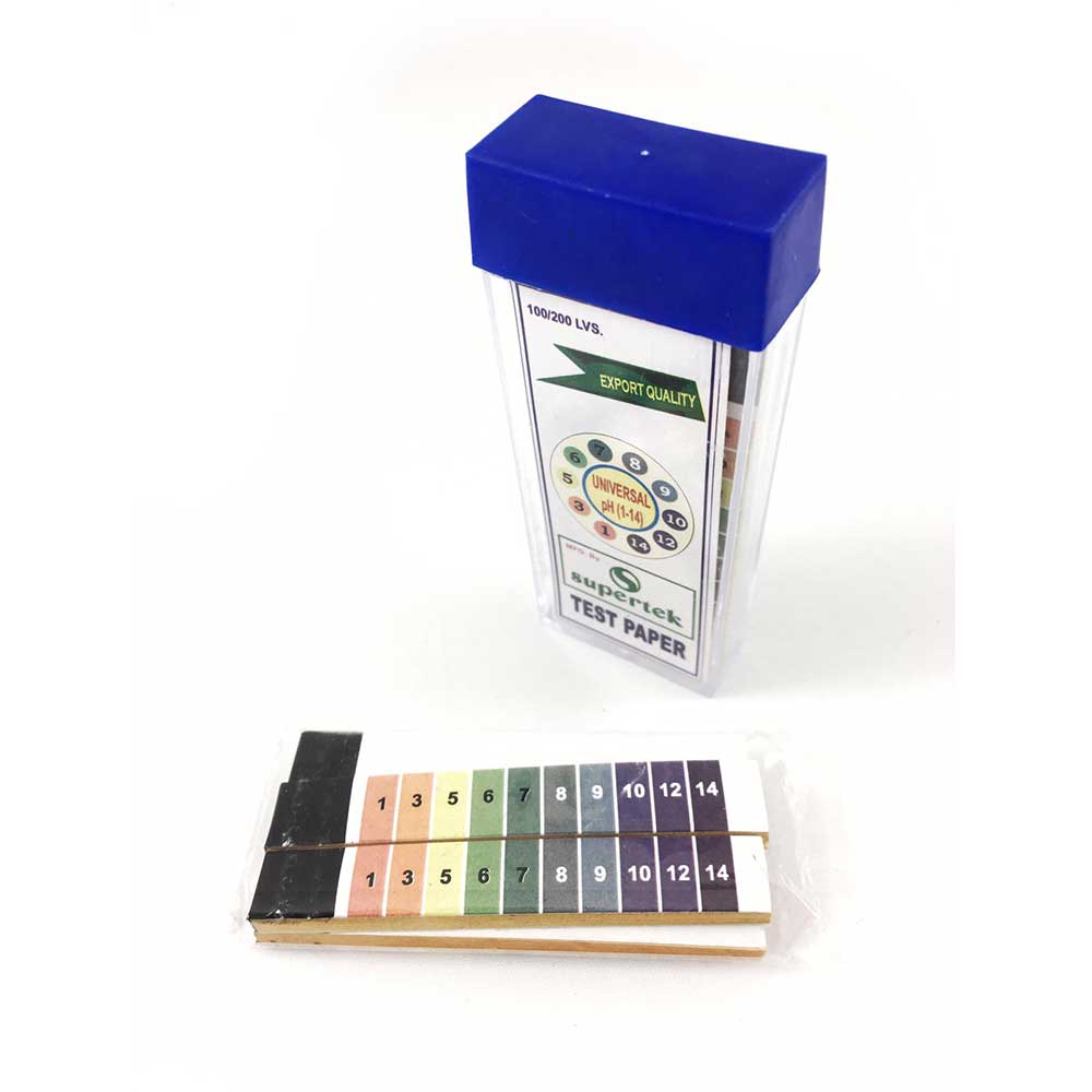 TEST STRIPS: Wide Range pH Test Strips, Vial of 100