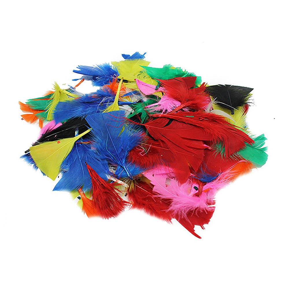 FEATHERS: Fluff feathers, 1-5/8 " , bright colors, 200/bag