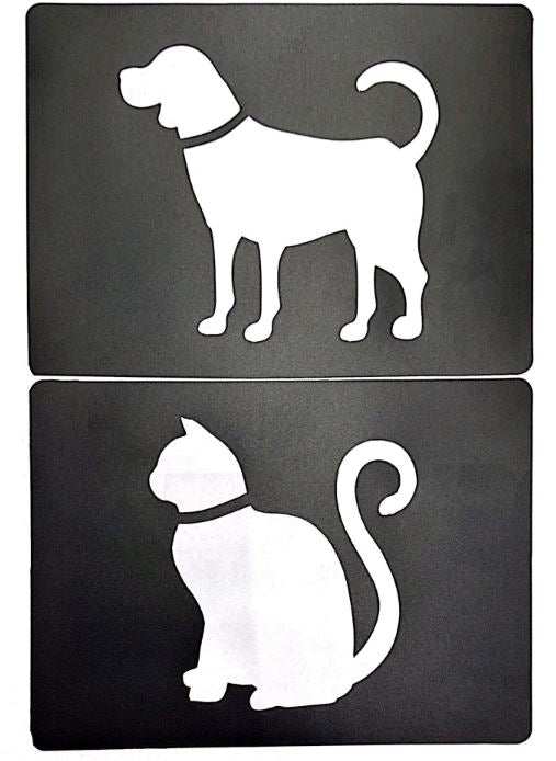 Dog and Cat Stencil