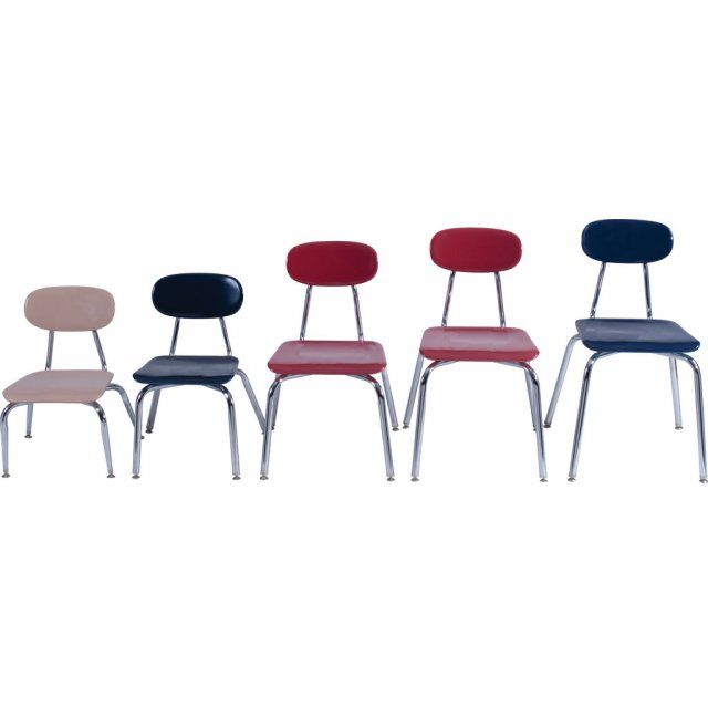 Hard Plastic Stackable School Chair 17.75"H - Light Gray