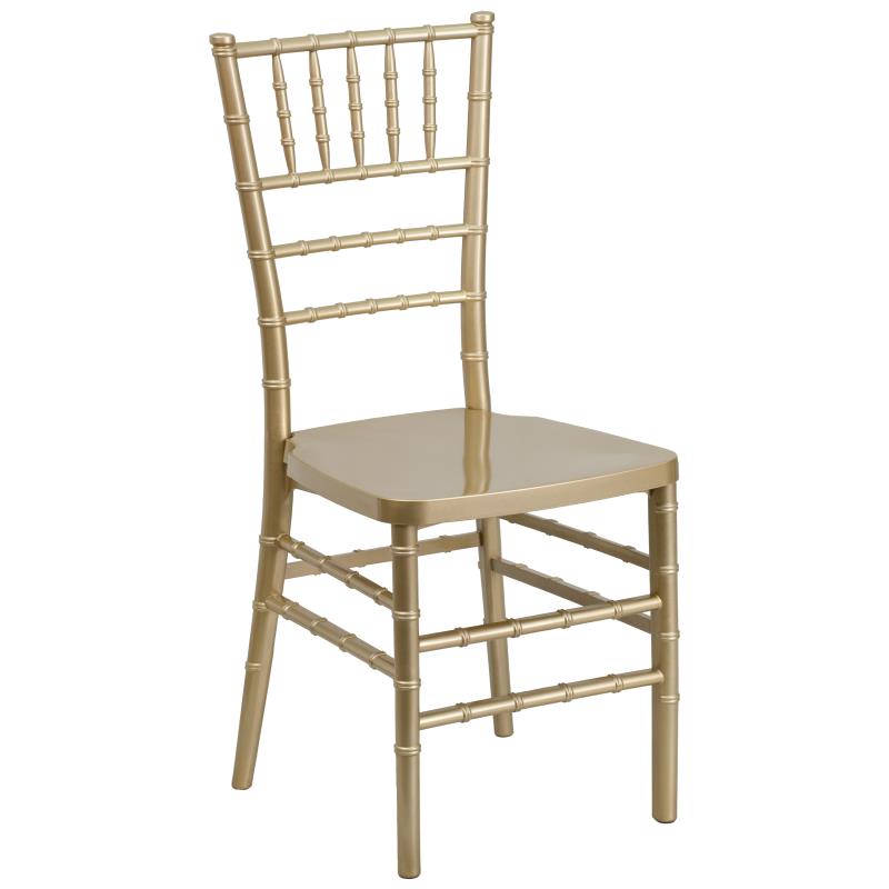 Gold Resin Stacking Chiavari Chair