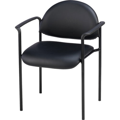 Reception Guest Chair - Black Seat/Frame