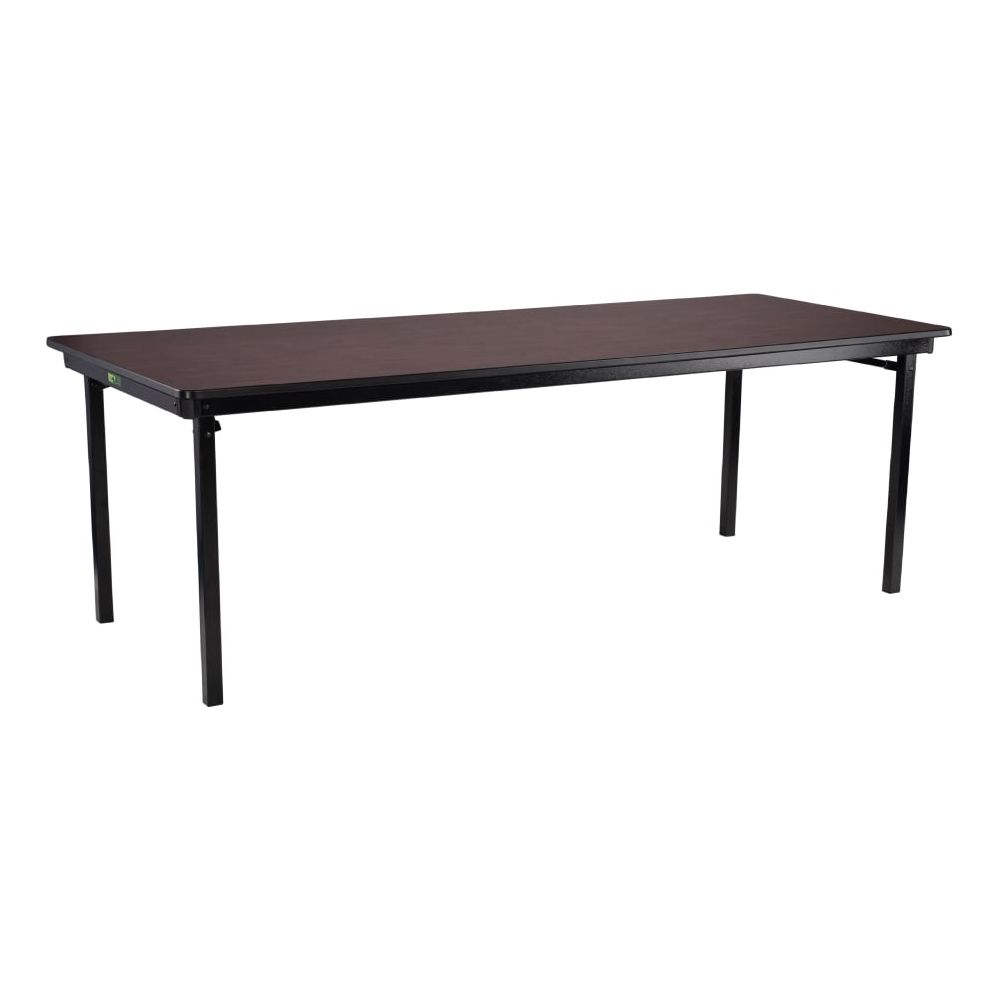 NPS® 30 x 96 Max Seating Folding Table, Plywood Core/ProtectEdge - Boardwalk Oak