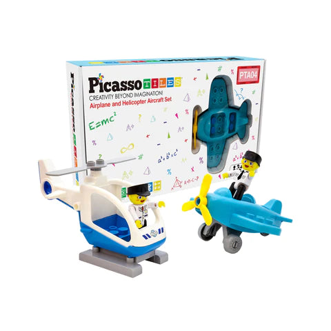 PicassoTiles® Aircraft Character Figure Set PTA04