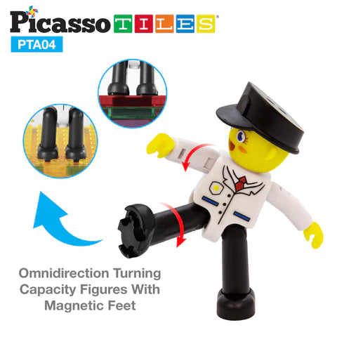 PicassoTiles® Aircraft Character Figure Set PTA04