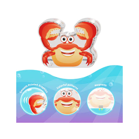 PicassoTiles 8pc Magnet Tile Building Blocks 8 Marine Animal Action Figures - PTA25