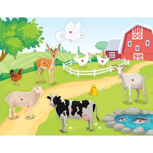 Wooden Puzzle Farm