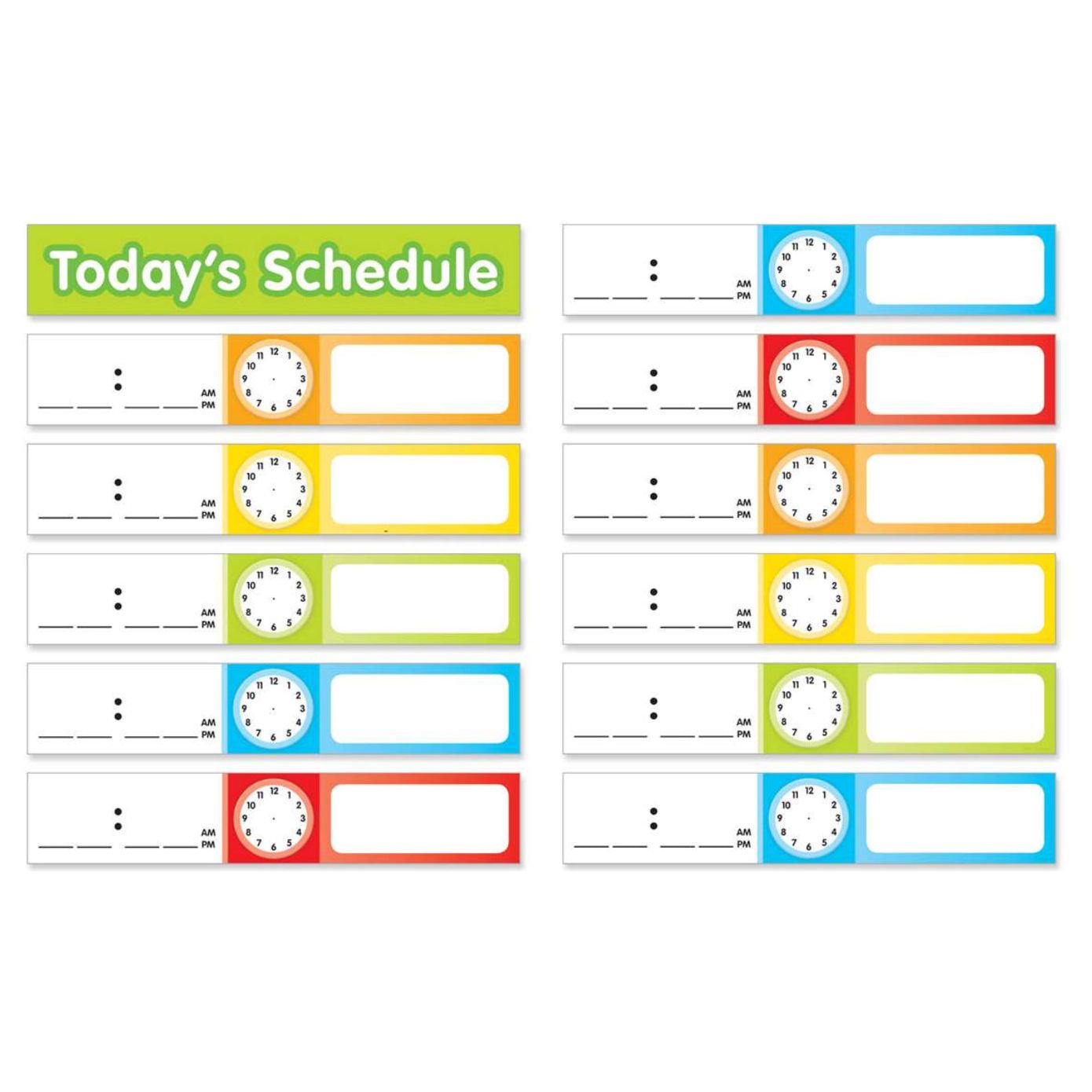 Schedule Cards Pocket Chart Add-Ons