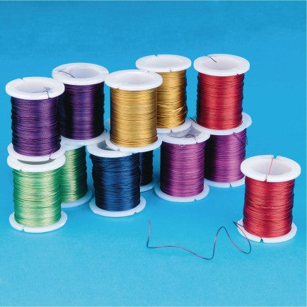 Craft Wire, Asst, 40' per roll, 12 rolls/pk