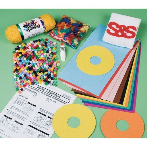 CRAFT KIT: Easy-to-Weave Dream Catcher kit, 24/pk