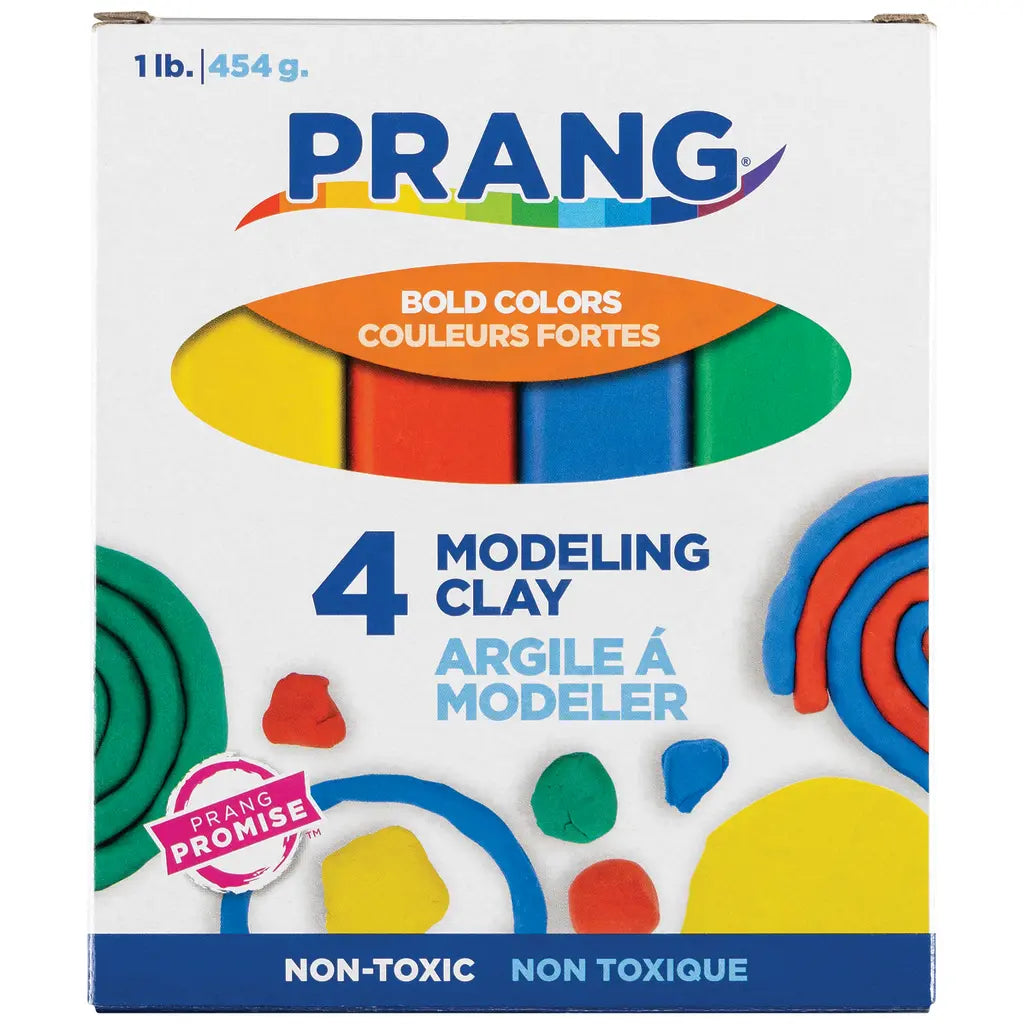 Prang Modeling Clay Set, Assorted Colors, 4 Count