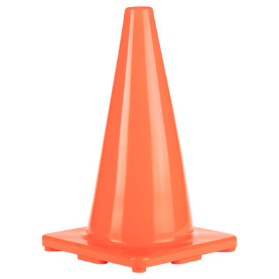 CONES: Vinyl, 18" w/weighted bottom