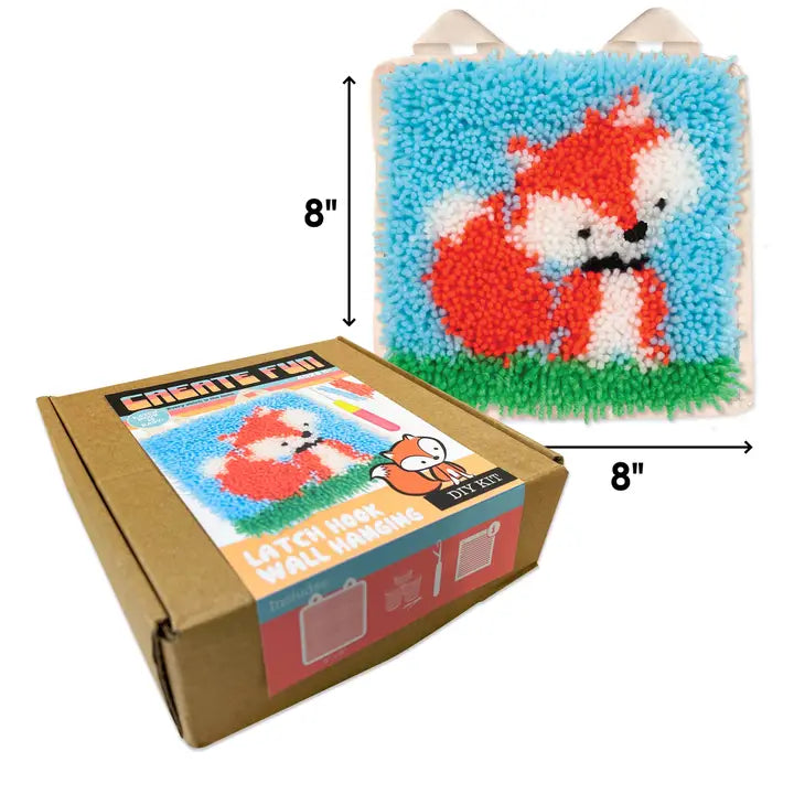 Boho Fun Latch & Hook Wall Hanging Kit Assortment