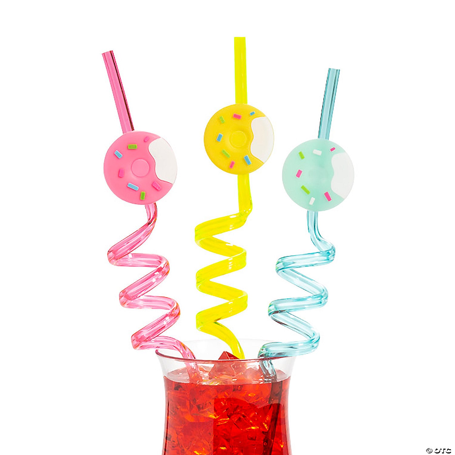 Donut BPA-Free Plastic Silly Straws