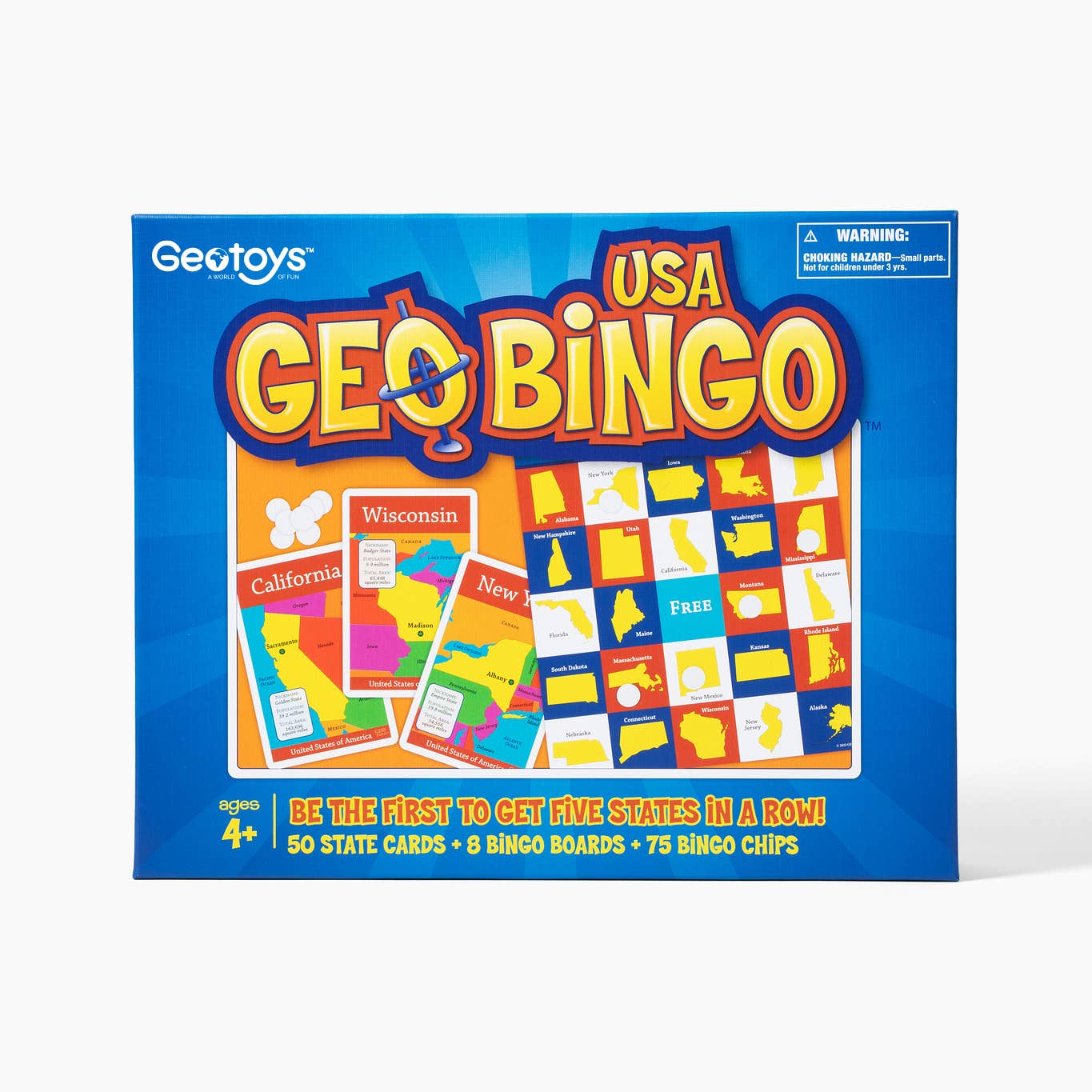 Geobingo USA Board Game - Learn USA Geography