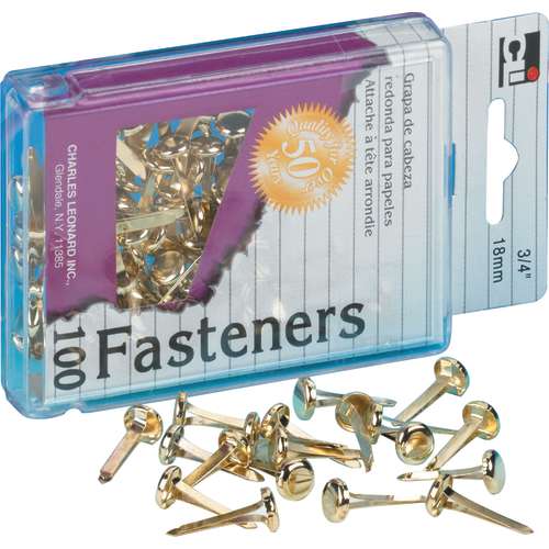 FASTENERS: BRADS, #3, 3/4" ,100/bx