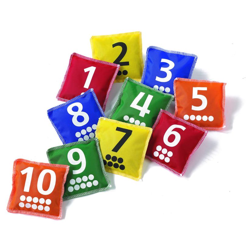 BEANBAGS: Number Beanbags, 10/pk