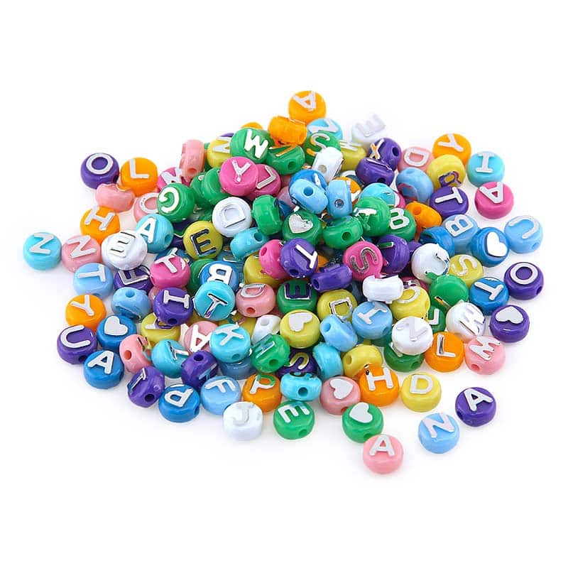 BEADS: Alphabet, 3/8", PK>300