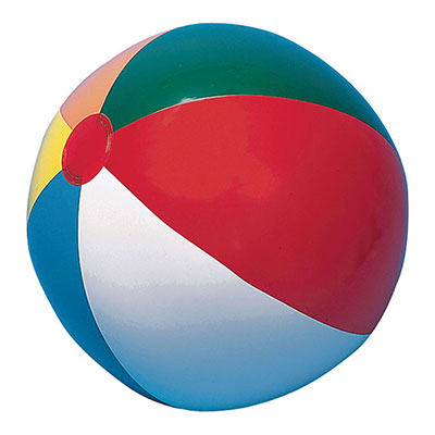 BEACH BALL: Small; 8-12"