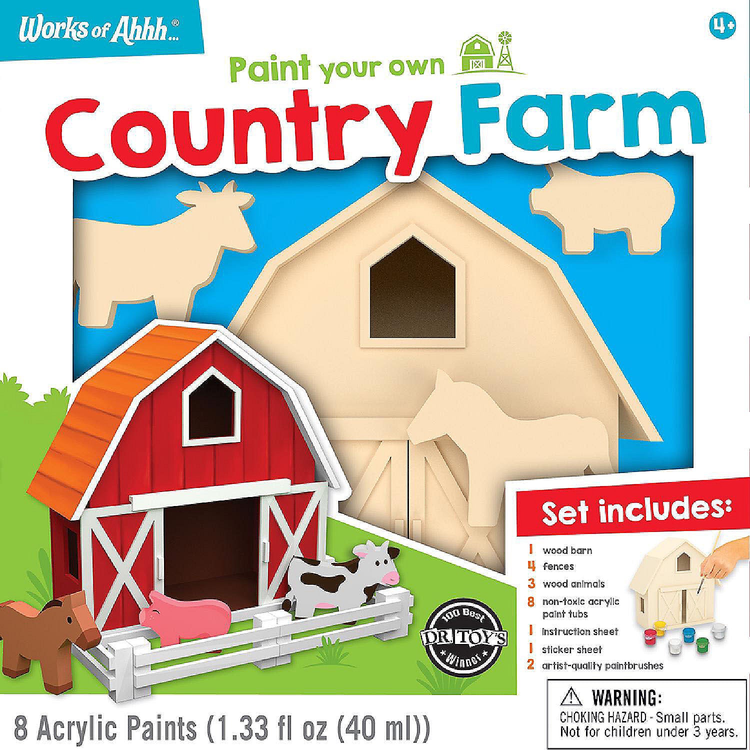 Country Farm Wood Paint Set