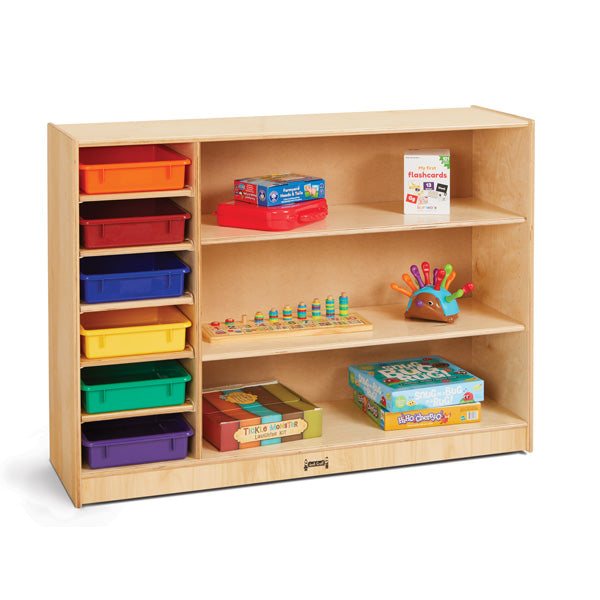 Adjustable Combo Mobile Straight-Shelf  with Trays