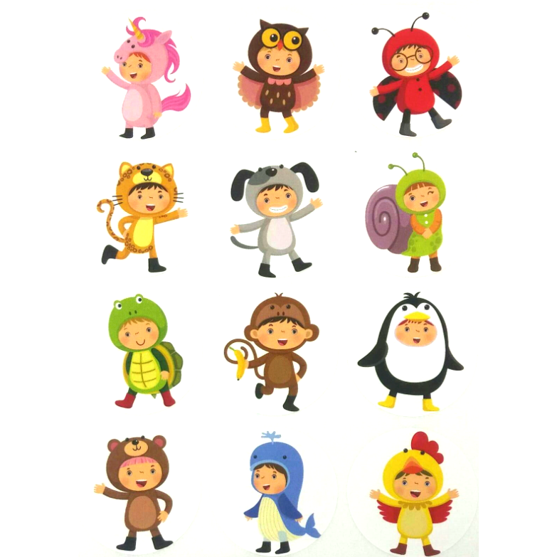 Purim Costume Stickers