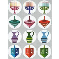Chanukah Symbols Stickers