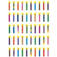 Chanukah Colorful Candles Stickers