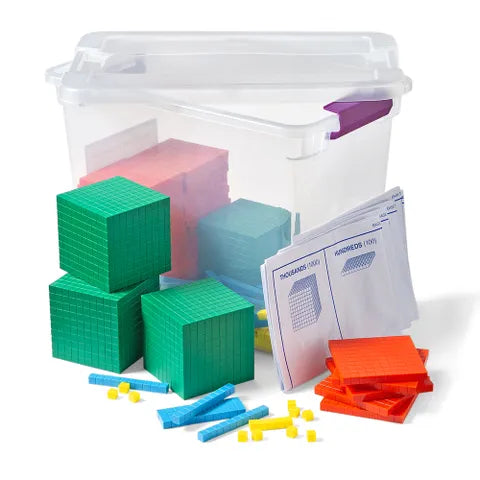 Plastic Differentiated Base Ten Blocks Class Set