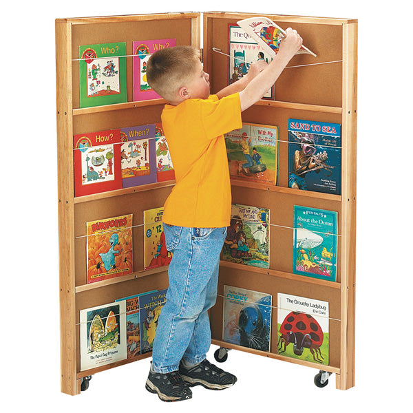 Mobile Library Bookcase - 2 Sections