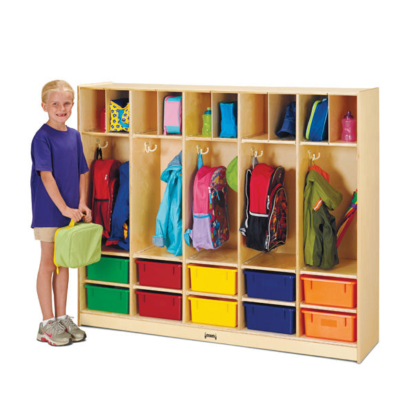 Large Locker Organizer – with 10 Colored Tubs