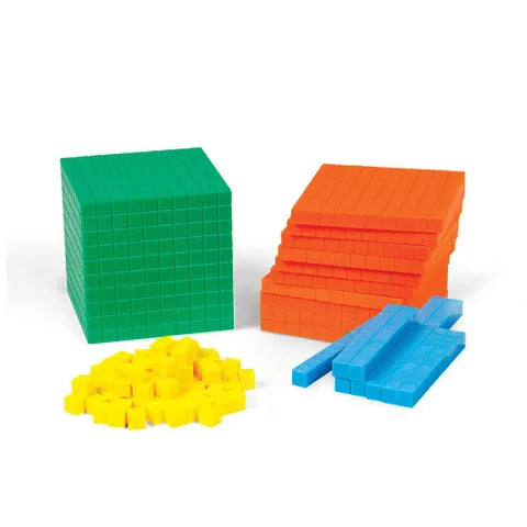 Foam Differentiated Base Ten Blocks Set