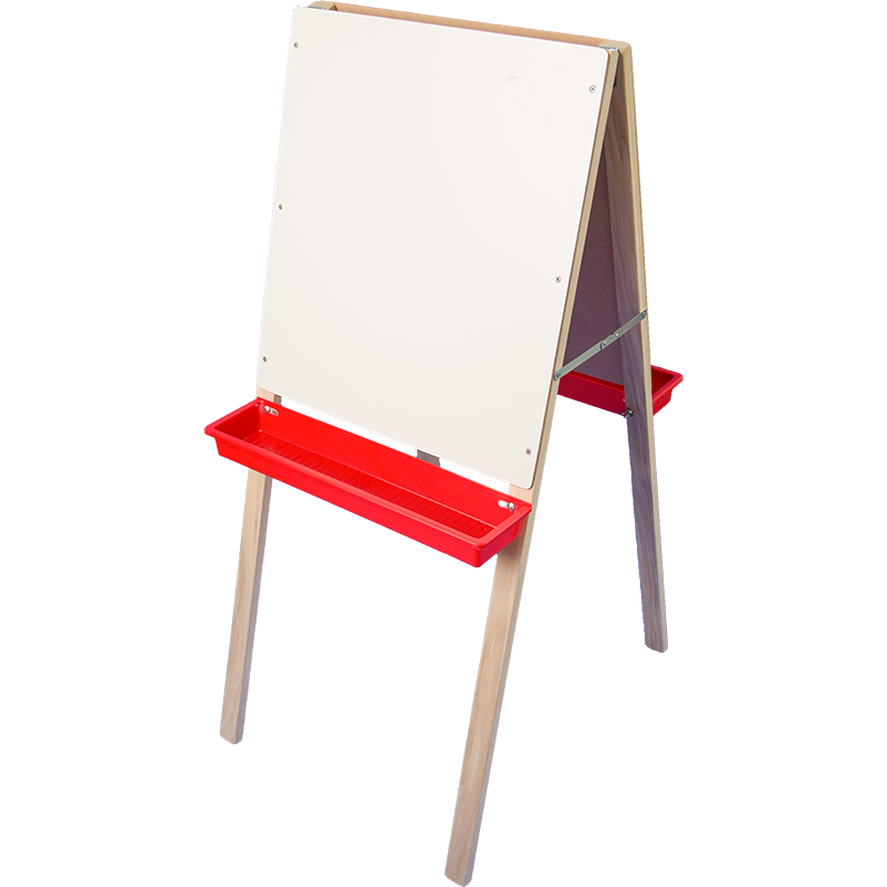 Child's Double Easel, Black Chalk/White Markerboard